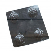 Форма для шоколада НОВОГОДНИЕ ШАРЫ (1) 50мм / 4 шт