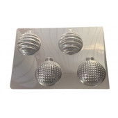 Форма для шоколада НОВОГОДНИЕ ШАРЫ (11) 70мм / 4 шт