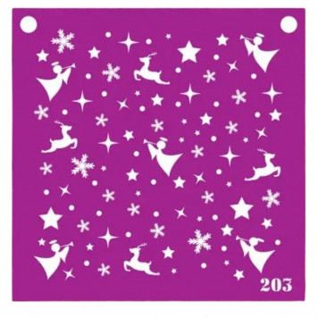 Трафарет №203 (Ангелочки)