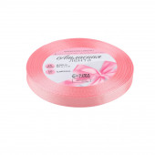 Лента атласная, 10 мм, 23±1 м, нежно-розовая