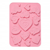 Форма для выпечки Доляна «Амуры», 13 ячеек, 23×16,5×0,5 см, цвет МИКС
