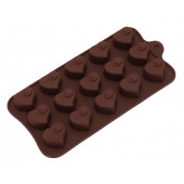 Форма Сердцеедка силикон 15 ячеек