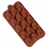 Форма Два сердца 15 ячеек