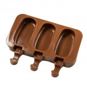 Форма Эскимо силикон 3 ячейки