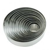 Вырубка для печенья "Круг" металл 2,5-11,5 см, 14 шт.