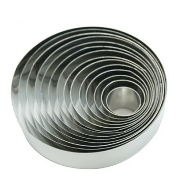 Вырубка для печенья "Круг" металл 2,5-11,5 см, 14 шт.