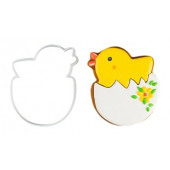 Вырубка для пряника "Цыпленок в яйце" пластик, 10 см