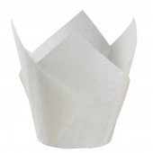 Форма-тюльпан для выпечки Белая 80*50 мм, 20шт