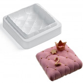 Форма для муссовых тортов 2294 "Matelasse" подушечка (копия Китай)