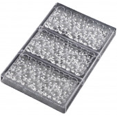 Форма для шоколада 3 ячейки "Воздушный" 27,5x17,5x2,5 см (15,3х7,5х0,8)