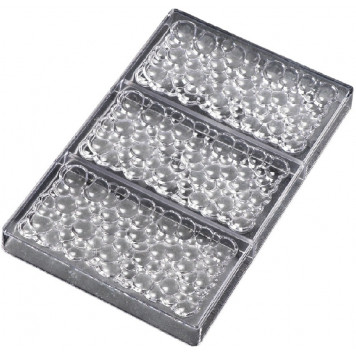 Форма для шоколада 3 ячейки "Воздушный" 27,5x17,5x2,5 см (15,3х7,5х0,8)