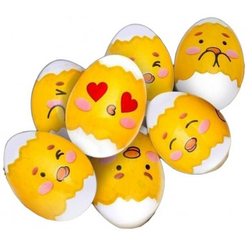 Термонаклейки на 7 яиц «Весёлые цыплята», 7,3 х 34,2 см