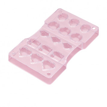 Форма для шоколада 15 ячеек "Джемма" 20x12x2,5 см