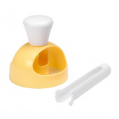 Набор для пончиков с щипцами Доляна «Ваниль», d=8 см