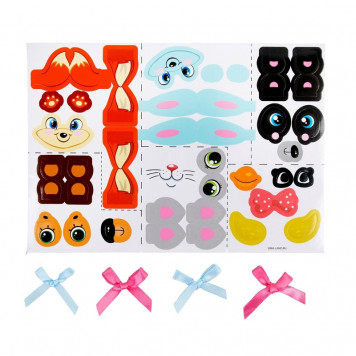 Набор для декорирования яиц наклейками "Милые животные"