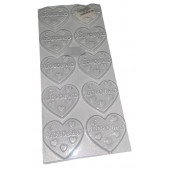 Форма для шоколада Сердечки "С любовью" 10ячеек
