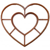 Вырубка для коржей Сердце двойное 25см