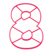 Вырубка для коржей Цифра 8, 14*22см