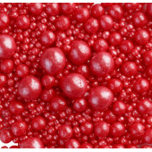 Посыпки рисовые Красный микс, 100гр