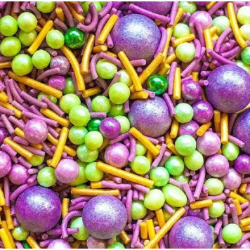 Посыпки сахарно-рисовые Голубо-белый микс 10, 50гр