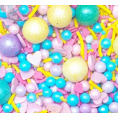 Посыпки сахарно-рисовые Красный микс 16, 50гр