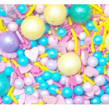 Посыпки сахарно-рисовые Красный микс 16, 50гр