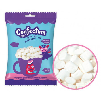 Маршмеллоу Confectum Mini, с ароматом пломбира, 70 г