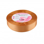 Лента атласная, 20 мм, 23±1 м, светло-коричневая №158