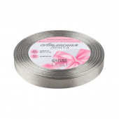 Лента атласная №59 10мм*25±1ярд(23м±1м) пепельный АУ   5052165