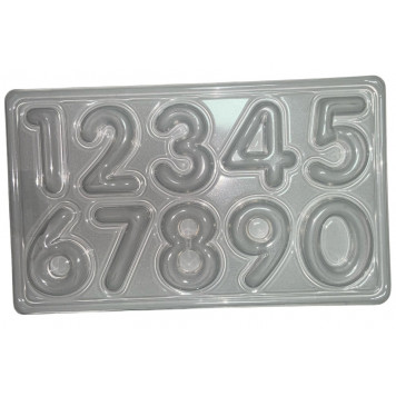 Форма для шоколада ЦИФРЫ / 50 мм