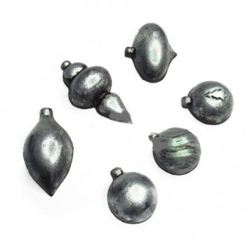 Форма для шоколада НОВОГОДНИЕ игрушки (17) / 12 шт