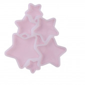 Форма для леденцов 6 ячеек 15,5х13,5х0,7 см "Звезды", цвет белый