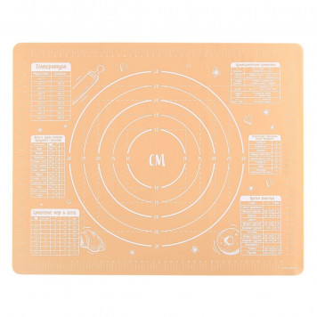 Силиконовый коврик для выпечки «Сладкая булочка», 50 х 40 см