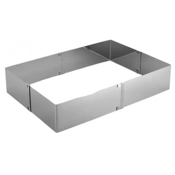 Форма раздвижная для выпечки "Прямоугольная", H-10 см, 18х32 - 26х50 см