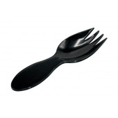 Ложки-вилки 80мм черные, 50шт