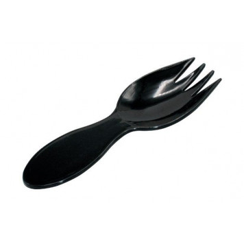 Ложки-вилки 80мм черные, 50шт