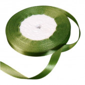 Лента атласная Зеленая трава (63) 10 мм, 30 метров