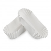 Капсулы овальные для эклеров БЕЛЫЕ (OV4-55) 28*78 мм 4/10, 100шт