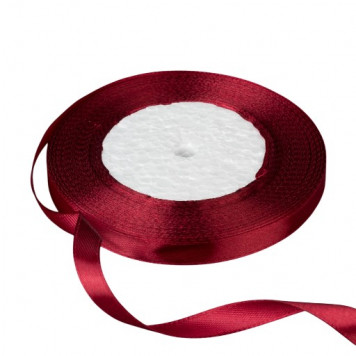 Лента атласная Бордовая (37) 10 мм, 30 метров