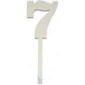Топпер / Цифра малая "7" / акрил  зеркальный серебро
