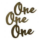 Миниатюра / One M3 / акрил  зеркальный золото