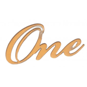 Миниатюра / One M2 / акрил  зеркальный золото