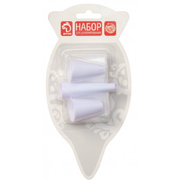 Набор кондитерский Доляна, 10 предметов: 3 насадки, 7 мешков