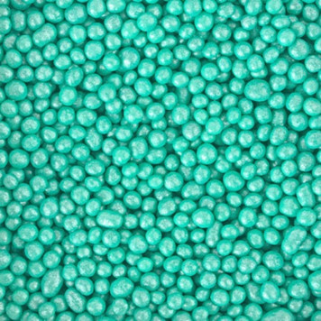 Посыпка Шарики жемчуг бирюзовый 4-6мм, 50гр
