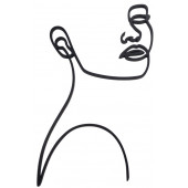 Бенто-топпер / Девушка силуэт1 / акрил черный