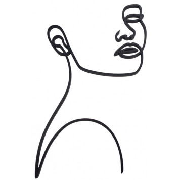 Бенто-топпер / Девушка силуэт1 / акрил черный