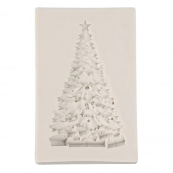 Молд силикон "Ёлочка с подарками" 8х5х0,8 см