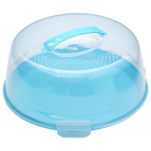 Тортовница с крышкой круглое 28 см цвета МИКС