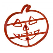 Вырубка для пряника с оттиском "Тыква хэллоуин" мини пластик, 8 см