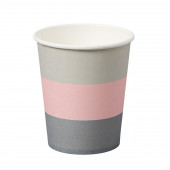 Стакан бумажный "Полосы" для горячих напитков, 250 мл, диаметр 80 мм